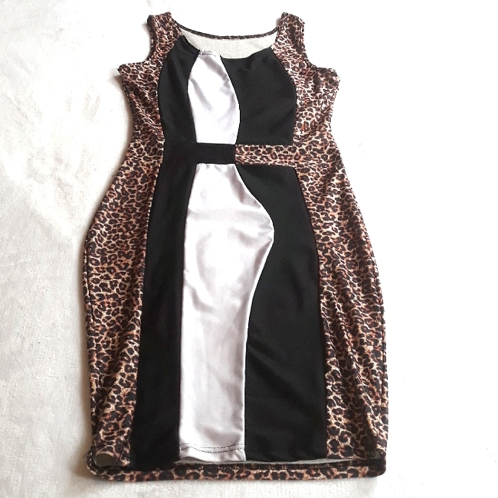 Used African Party Bodycon Dress Large